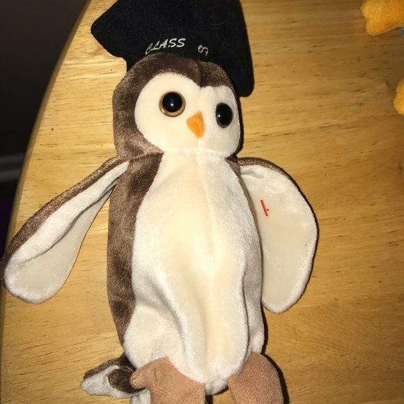 WISE grad 1998 Owl beanie baby NWT - Picture 1 of 8